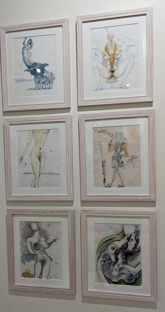 six Dali sketches 